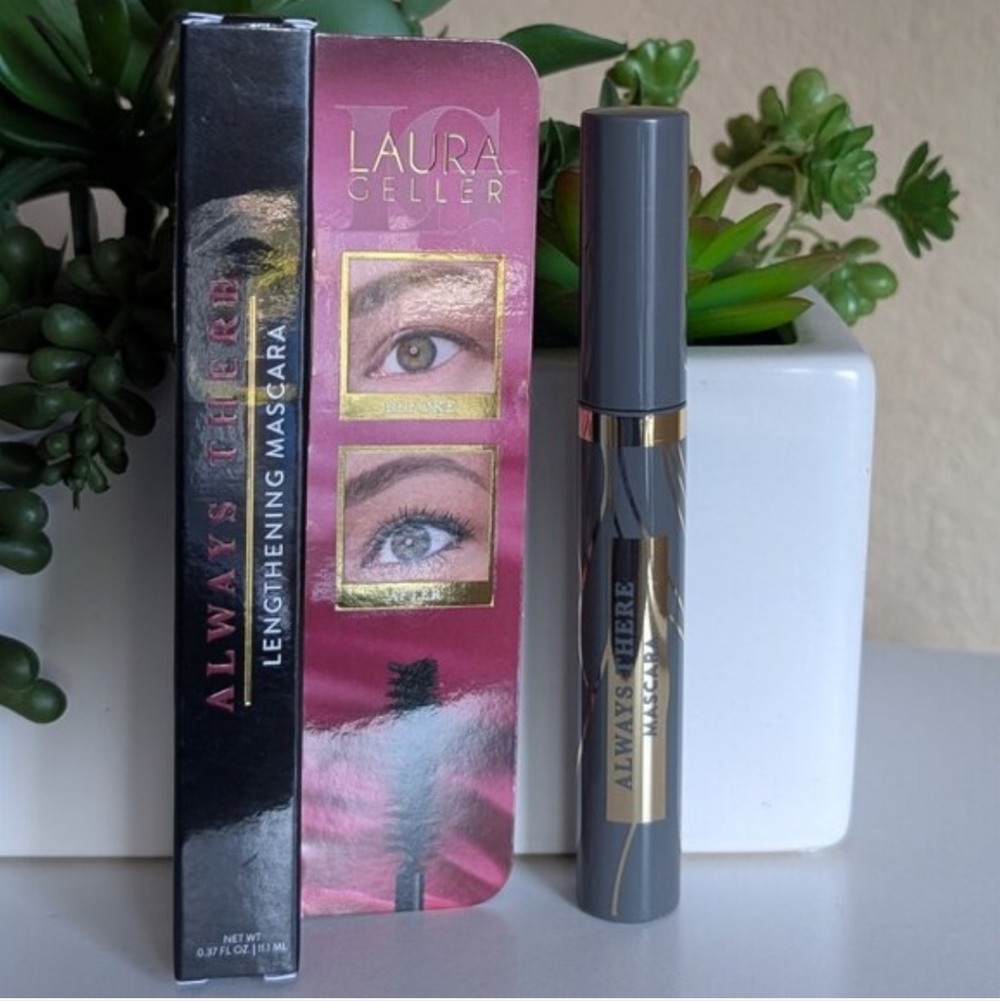 Laura Geller ALWAYS THERE Lengthening Mascara – Black (Full Size) NIB
